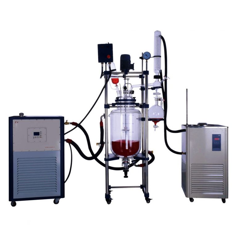 100L Glass Reactor 100 Liter Jacketed Glass Reactors WKIE Lab